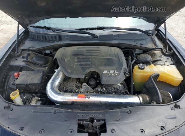 2C3CDXBG8JH336937 2018 DODGE CHARGER Черный Вид задней части салона