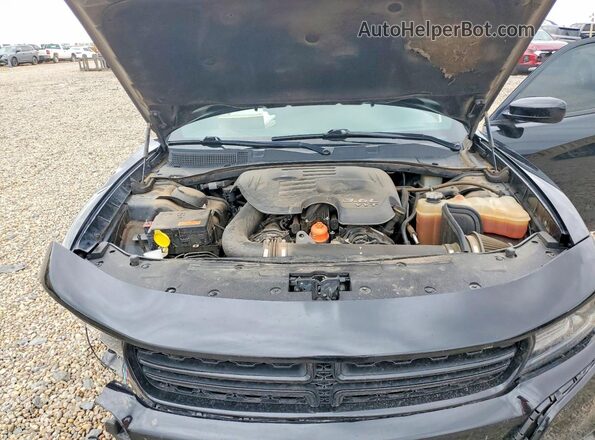 2C3CDXBG8KH664439 2019 DODGE CHARGER Black Սալոնի հետևի տեսք