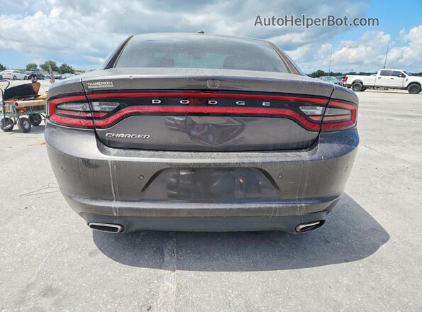 2C3CDXBG8KH672606 2019 DODGE CHARGER Gray Rear view