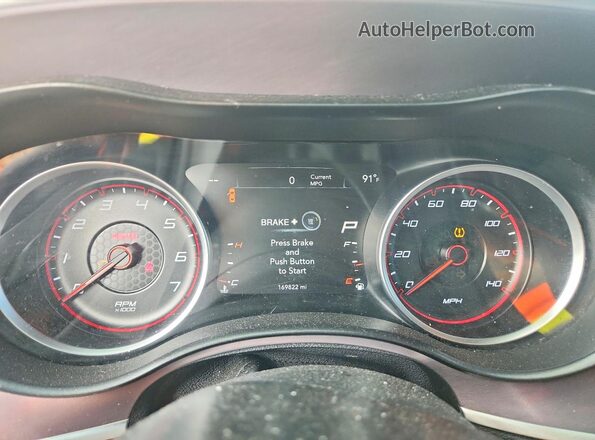 2C3CDXBG8KH672606 2019 DODGE CHARGER Gray Instrument cluster view