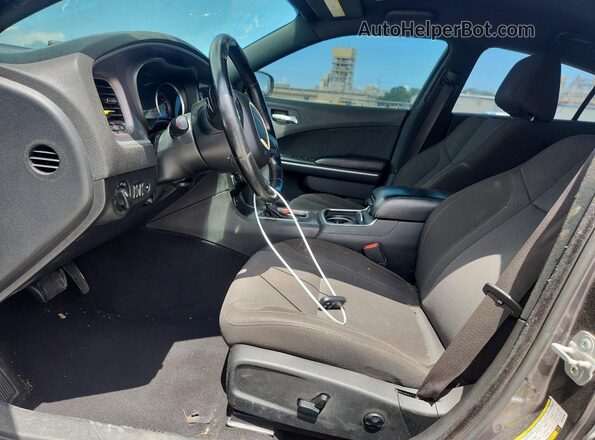 2C3CDXBG8KH672606 2019 DODGE CHARGER Gray Front interior view