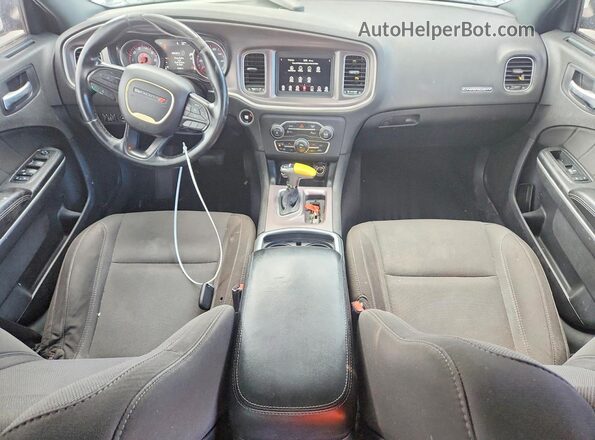 2C3CDXBG8KH672606 2019 DODGE CHARGER Gray Dashboard view
