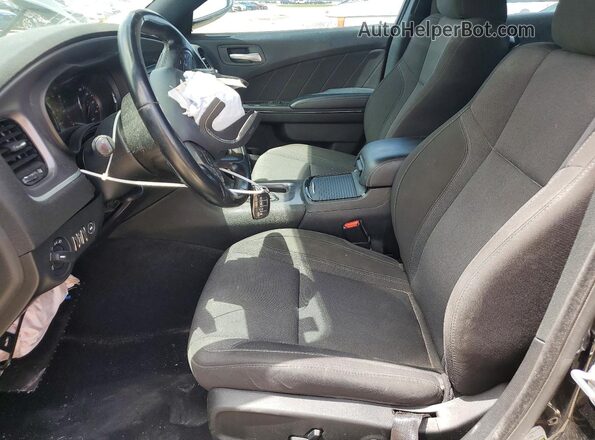 2C3CDXBG8KH726079 2019 DODGE CHARGER Black Widok wnętrza z przodu