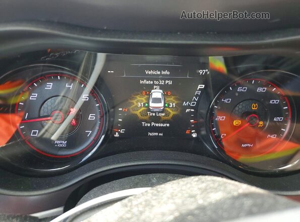 2C3CDXBG8KH726079 2019 DODGE CHARGER Black Widok zestawu wskaźników