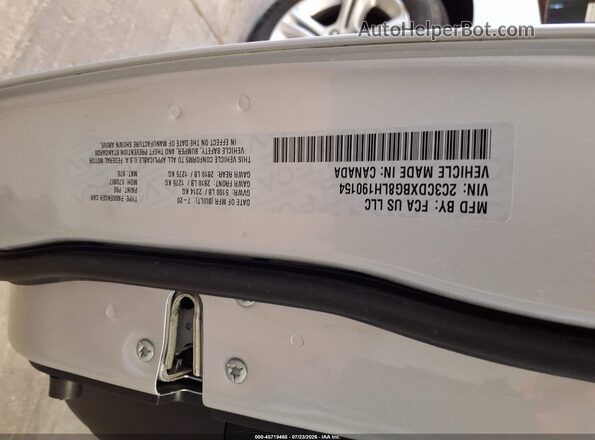 2C3CDXBG8LH190154 2020 DODGE CHARGER Silver ძრავის განყოფილების ხედი
