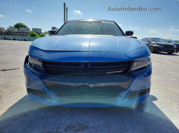 2C3CDXBG8NH162261 2022 DODGE CHARGER Blue Вид спереду