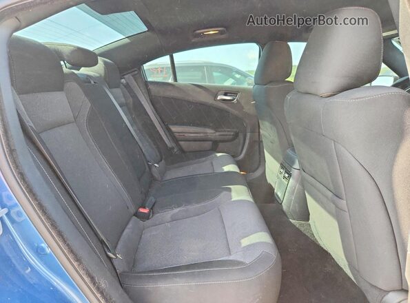 2C3CDXBG8NH162261 2022 DODGE CHARGER Blue Вид задніх сидінь