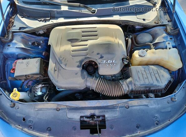 2C3CDXBG8NH162261 2022 DODGE CHARGER Blue Вид задньої частини салону