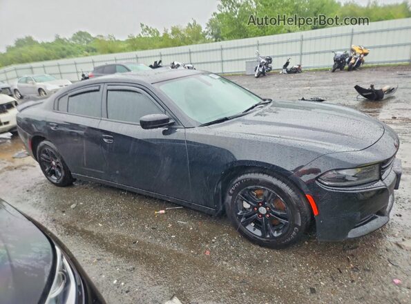 2C3CDXBG8NH201690 2022 DODGE CHARGER Black Przód prawy