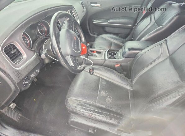 2C3CDXBG8NH201690 2022 DODGE CHARGER Black Widok wnętrza z przodu