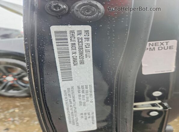 2C3CDXBG8NH201690 2022 DODGE CHARGER Black Widok komory silnika