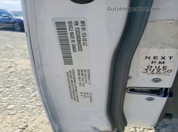 2C3CDXBG8NH220322 2022 DODGE CHARGER White Widok komory silnika