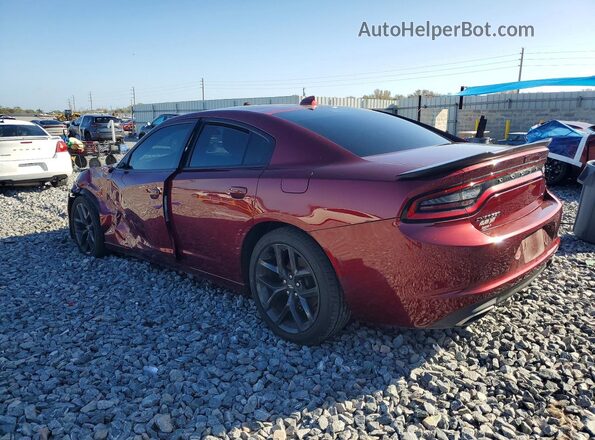 2C3CDXBG8PH592343 2023 DODGE CHARGER Burgundy Задня ліва чверть