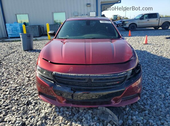 2C3CDXBG8PH592343 2023 DODGE CHARGER Burgundy Вид спереду