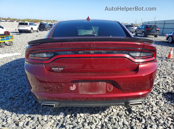 2C3CDXBG8PH592343 2023 DODGE CHARGER Burgundy Вид ззаду