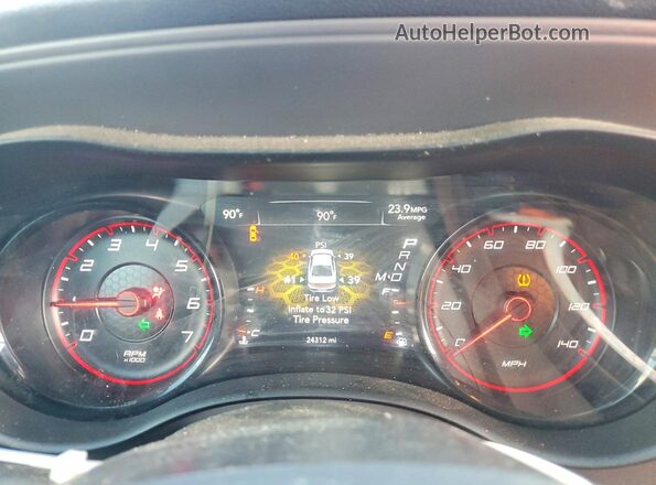 2C3CDXBG8PH592343 2023 DODGE CHARGER Burgundy Вид щитка приладів