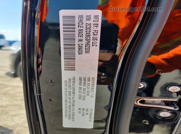 2C3CDXBG8PH623204 2023 DODGE CHARGER Black VIN კოდის სტიკერის ხედი
