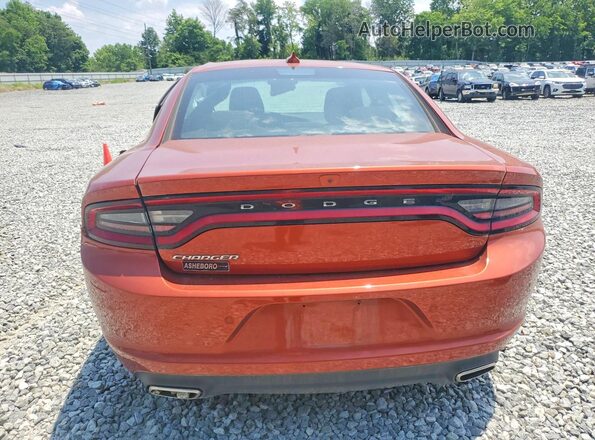 2C3CDXBG8PH638804 2023 DODGE CHARGER Orange Вид ззаду