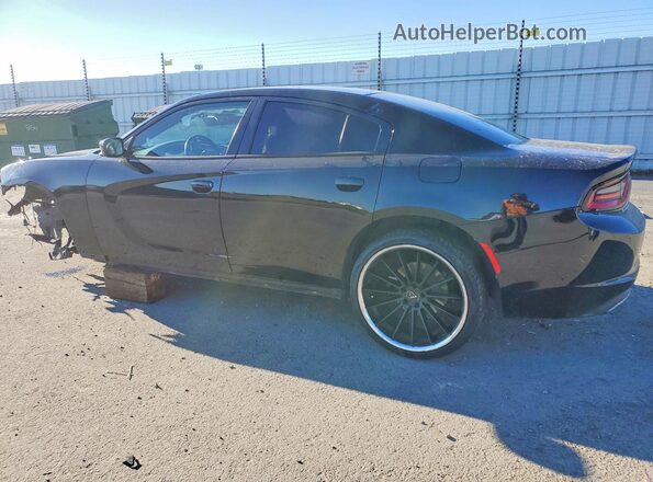 2C3CDXBG9GH266969 2016 DODGE CHARGER Black Trasero izquierdo