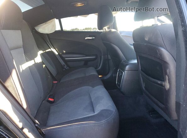 2C3CDXBG9GH266969 2016 DODGE CHARGER Black Vista de los asientos traseros