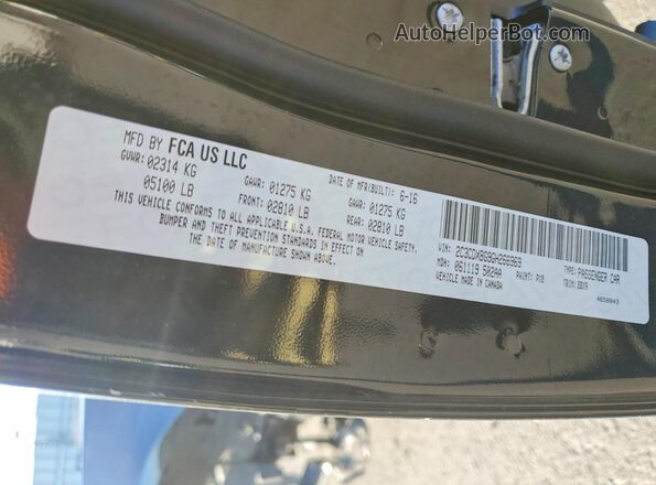 2C3CDXBG9GH266969 2016 DODGE CHARGER Black Vista de la etiqueta del VIN
