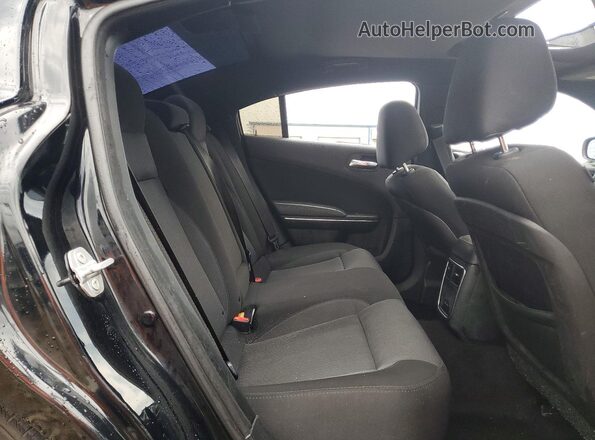 2C3CDXBG9GH312462 2016 DODGE CHARGER Black Vista de los asientos traseros