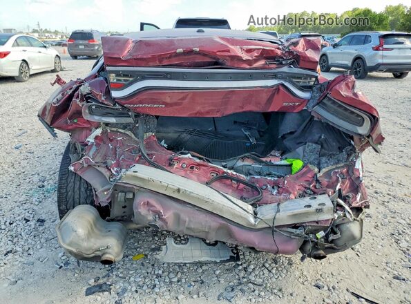 2C3CDXBG9JH173814 2018 DODGE CHARGER Red Widok z tyłu