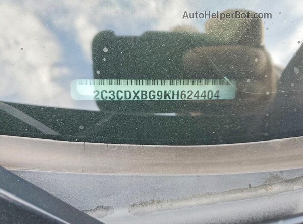 2C3CDXBG9KH624404 2019 DODGE CHARGER Black Engine compartment view