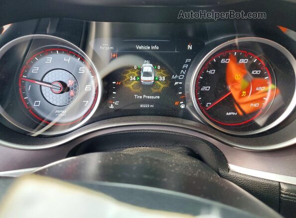2C3CDXBG9KH624404 2019 DODGE CHARGER Black Instrument cluster view