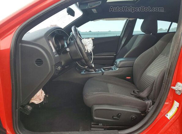 2C3CDXBG9KH631921 2019 DODGE CHARGER Red Vista interior delantera