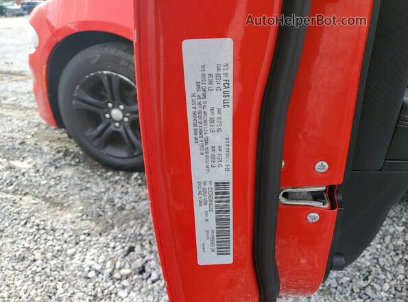 2C3CDXBG9KH631921 2019 DODGE CHARGER Red Vista del compartimento del motor