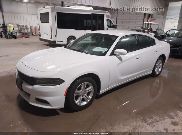2C3CDXBG9KH637203 2019 DODGE CHARGER White Vista tres cuartos delantera izquierda