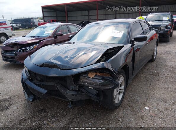 2C3CDXBG9KH659914 2019 DODGE CHARGER Черный Передняя левая четверть