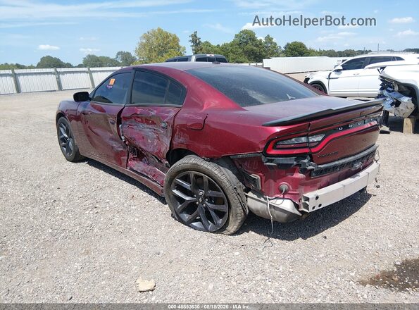 2C3CDXBG9KH670587 2019 DODGE CHARGER Бордовый Задняя левая четверть