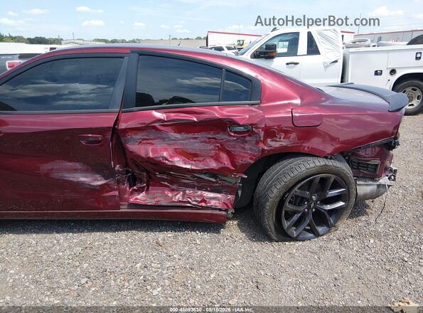 2C3CDXBG9KH670587 2019 DODGE CHARGER Бордовый Вид спереди