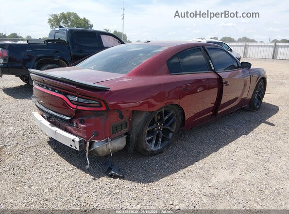 2C3CDXBG9KH670587 2019 DODGE CHARGER Бордовый Задняя правая четверть