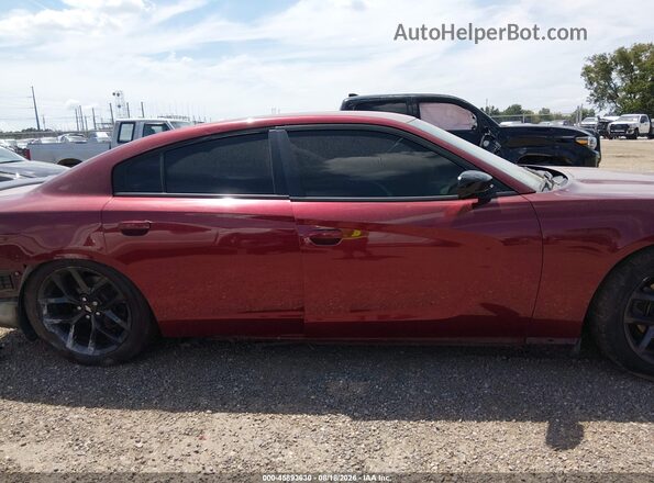 2C3CDXBG9KH670587 2019 DODGE CHARGER Бордовый Вид задней части салона
