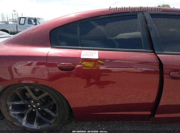 2C3CDXBG9KH670587 2019 DODGE CHARGER Бордовый Вид наклейки с VIN-кодом