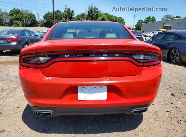 2C3CDXBG9LH140492 2020 DODGE CHARGER Red Vista trasera