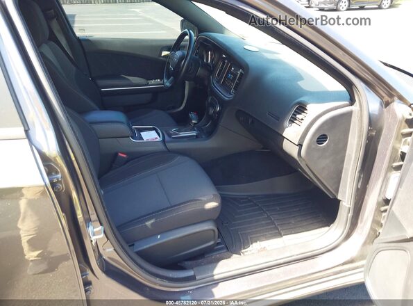 2C3CDXBG9LH179955 2020 DODGE CHARGER Gray Widok wnętrza z przodu