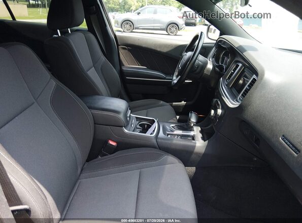 2C3CDXBG9LH190132 2020 DODGE CHARGER Black Widok wnętrza z przodu