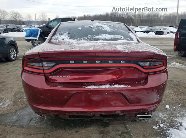 2C3CDXBG9LH235392 2020 DODGE CHARGER Burgundy უკანა ხედი