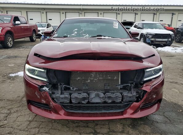 2C3CDXBG9LH235392 2020 DODGE CHARGER Burgundy წინა ხედი