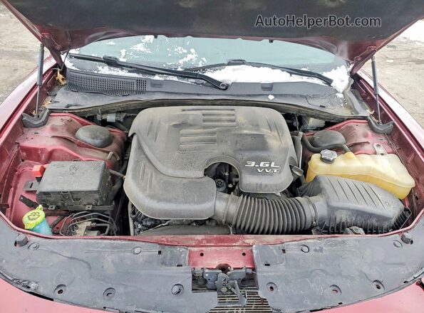 2C3CDXBG9LH235392 2020 DODGE CHARGER Burgundy უკანა სალონის ხედი