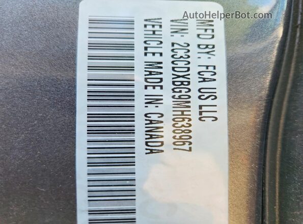 2C3CDXBG9MH638967 2021 DODGE CHARGER Gray Widok komory silnika