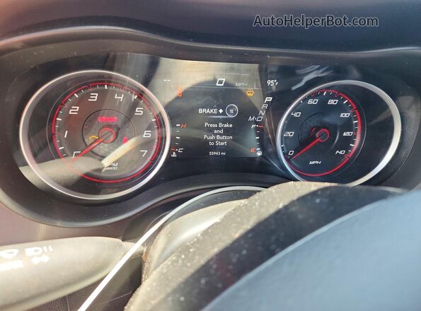 2C3CDXBG9NH144934 2022 DODGE CHARGER Red Vista del cuadro de instrumentos