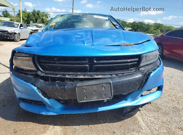 2C3CDXBG9PH579911 2023 DODGE CHARGER Blue Вид спереду