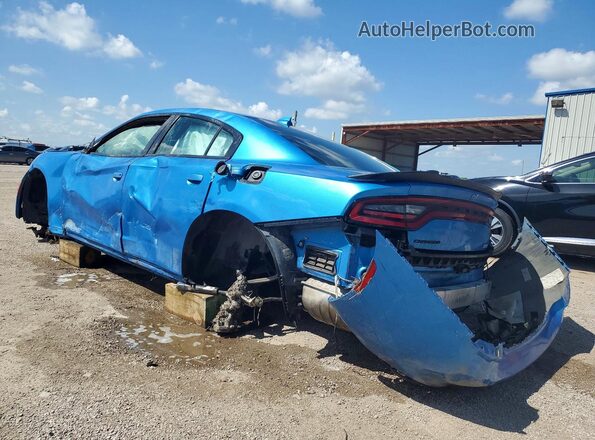 2C3CDXBG9PH579911 2023 DODGE CHARGER Blue Задня ліва чверть