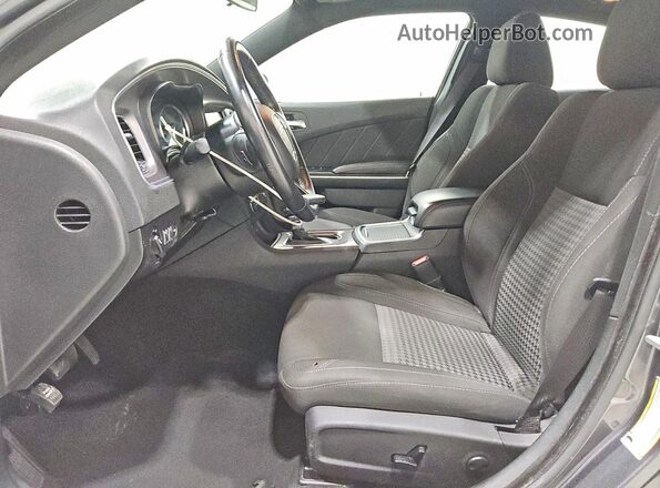2C3CDXBG9PH659659 2023 DODGE CHARGER Gray Widok wnętrza z przodu