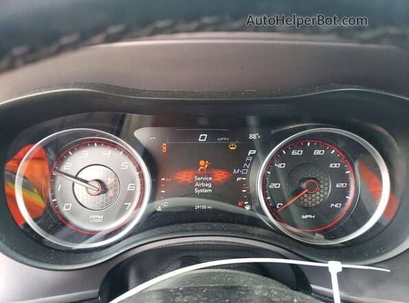 2C3CDXBG9PH687008 2023 DODGE CHARGER Orange Widok zestawu wskaźników